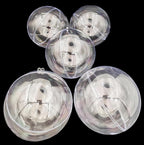 Acrylic Hollow Ball, Clear Plastic Fillable Ornaments Ball, DIY Clear Plastic Balls for New Years Present,Xmas Tree,Home Decoration,Wedding,Party (14cm/5.51inch,5pcs)