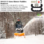 99-9313 Snow Blower Paddles Replaces Toro 125-1128 55-9250 55-9251 88-0771 for Toro 621 721 38516 38583 38584 210r 621qze 621r 621e 621qzr ccr2000 ccr2400 ccr2450 ccr2500 ccr3650 Snowblowers