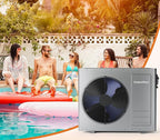 35,100BTU Swimming Pool Heat Pump, 10000 Gallon Electric Pool Heater Above and Inground Pool,WiFi App Control, Heating or Cooling Pool Heater 220V/60Hz