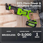 Greenworks 48V (2x24V) Electric Lawn Mower Combo Kit - 20" Mower, 12" String Trimmer, 320 CFM Blower, 1/2" Drill, 1/4" Impact Driver, 1-1/8" Reciprocating Saw - 5 Batteries, 3 Chargers, 3-Yr Warranty