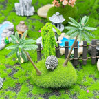 Woohome 42 PCS Mini Garden Accessories Fairy Garden Kit Micro Landscape Mini Zen Garden Accessories for Diorama Project DIY, Mini House Decor