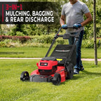 Powersmart 80V 21IN Brushless Cordless Lawn Mower Battery Lawn Mower with 6.0Ah Battery and Charger