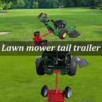 Wheels Lawn Mower Sulky for Lawn and Landscape Professionals,Mudguard Design,Anti-Skid Design, Vacuum tire (Red)