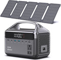 Portable Power Station 300W (600W Surge) with 40W Solar Panel, 192Wh Solar Generator with LiFePO4 Battery, 5.5 lb Power Bank for Laptop and Emergency Backup