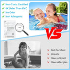 PE Round Above Ground Pool - 10ft x 30inch Outdoor Round Frame Above Ground Swimming Pool Set for Kids Adults Dog
