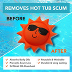 Hot Tub Scum Absorber for Spa Hot Tub Cleaner - Hot Tub Accessories for Adults, Hot Tub Scum Sponge for Hot Tub Oil Absorbing Sponge for Hot Tub, Hot Tub Sponge Scum Remover, 1 Pack