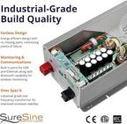 Morningstar SureSine 700W Pure Sine Wave Off-Grid Inverter - 48VDC, 120VAC, 60Hz, Type B AC Terminals (SI-700-48-120-60-B) - DC to AC Converter, Solar/Non-Solar Systems, Bluetooth Mobile Apps