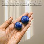 Amazing Gemstone Lapis Lazuli Crystal Ball - 1" Inches Crystal Sphere Meditation Balls for Witchcraft and Decorative Balls - Crystals and Healing Stones Beginners Gift (Pack of 1)