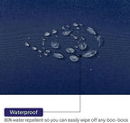idee-home Outdoor Pillows with Inserts Included, Patio Outside Lumbar Pillows Waterproof Set of 2, 12 x 20 inch Navy Blue