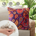 Outdoor Pillows Set of 2, 20''×20''Waterproof Throw Pillow for Patio Furniture, Feathers and Down Filled Outside Decorative Pillows Inserts for Garden, Porch Swing, Couch and Sofa