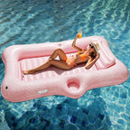 HeySplash Pool Lounger Float for Adult, Inflatable Pool Floats Bed Cooling Contour Lounger Rafts, Water Rafts for Lake, Outdoor Beach Pool Party