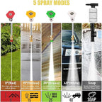 5000PSI Eectric Pressure Washer 2025 2.8GPM High Power Washer with 4 Pressure Nozzle and Soap Bottle for Home, Car Washing, Fence Cleaning, Patio (Orange)
