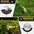 Aokia Cordless Weed Wacker Electric String Trimmer/Edger: 2.0Ah Battery Powered with Fast Charger, Lightweight Weed Trimmer Grass Cutter for Lawn, Garden, Yard Work