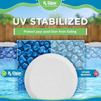 Rx Clear 3" Inch Chlorine Tabs | 5 Pounds | Individual Stabilized Chlorinating Tablets for Sanitizing Swimming Pools | Long Lasting, Slow Dissolving, and UV Protected