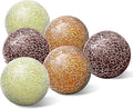 6 PCS 2.5inch Glass Decoration Orbs Set Glass Mosaic Sphere Balls Mix Color Bowls Vases Table Centerpieces Home Living Room Christmas Wedding Party Ornaments