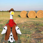 Porch Goose Outfits for 23" Plastic Porch Goose Cowboy Outfit Goose Clothes for Cement Goose for Indoor Outdoor Garden Yard Lawn Patio Art Decor(NZZ)