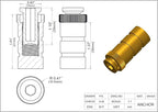 Pool Cover Anchors for inground Pools - 10 Pack with Tamping Tool - 5/8" Anchor. Fits 3/4" Hole- 5001ABR