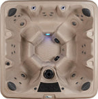 Palm Beach Outdoor Hot Tub, 6-7 Person 30-Jet, 82-Port Bench Spa with Ice Bucket by Aqualife by Strong Spas