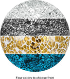 Decorative Ball for Bowls, 3 Inch Mosaic Glass Balls Decorative Glass Orbs for Home Decor/Dining Tables/Wedding Party/Coffee Table/Centerpiece Decor [Silver]