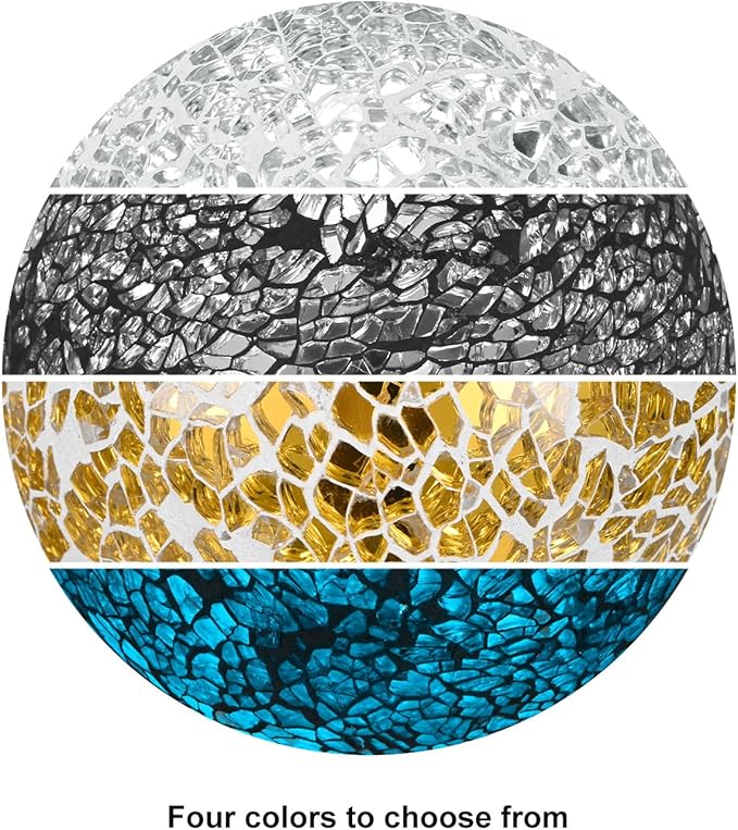 Decorative Ball for Bowls, 3 Inch Mosaic Glass Balls Decorative Glass Orbs for Home Decor/Dining Tables/Wedding Party/Coffee Table/Centerpiece Decor [Turquoise]