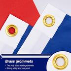 Costa Rica Flag 3x5 ft Outdoor, Double Sided 3 Ply Heavy Duty Costa Rican National Country Flag, 100% Quality Polyester Costa Rica Banner with Brass Grommets 4 Rows Stitches