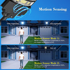 10000W Solar Street Light - 8000K Solar Lights Outdoor IP66 Waterproof,350° Wide Angle Dusk to Dawn,Commercial Solar Parking Lot Lights with Motion Sensor & Remote,LED Flood Light for Yard,Pathway