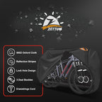 Zettum Bike Cover for 2 Bikes - Outdoor Bike Covers for Stationary 2 Bikes Heavy Duty & Waterproof, 600D Bicycle Covers for 2 eBike, Mountain Bike, Road Bike, Hybrid Bike, Beach Cruiser Bike Storage