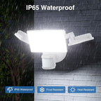 150W Motion Sensor Lights Outdoor for Outside, 15000LM LED Flood Lights Outdoor Wired Dusk to Dawn, Exterior Security Floodlight Fixture Waterproof IP65, Outdoor Lighting for House, Garage 2 Pack