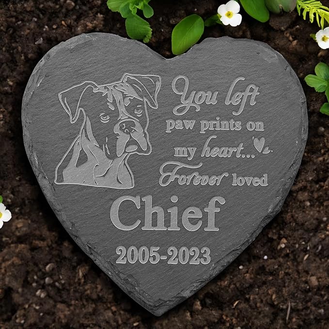 Boxer Memorial Stone, Boxer Statue, Boxer Memorial Plaque, Boxer Memorial Gifts, Boxer Loss Sympathy Gift, in Memory of Boxer