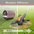 Cluparis 5-Pound Super Heavy Duty Trimmer Line .155-Inch-by-604-ft Twist Pro Trimmer Line Spool 3-Component Tri-Extrusion Weed Eater String with Super Line Cutter