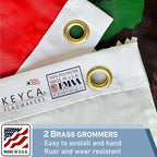 California Republic State Flag 5x8 FT Made in The USA-Heavy Duty Vibrant Colors Double Sided Cali CA Flag with 2 Brass Grommets for Home/Company/Indoor Outdoor Decoration