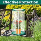 Nuanchu 2 Pieces Mini Greenhouse 19.7 x 10.2 Inch Portable Plant Flowers Mini Cover PVC Clear Greenhouse for Indoor Outdoor Gardening