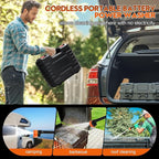 Battery Pressure Washer, Electric Power Washer Cordless, Portable Car Pressure Washer Handheld with 6-in-1 Nozzle,17FT Drain Hose,Power Cleaner for Patio Floor Fence Deck Indoor