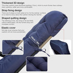 ERWUDEling Extra Wide 67 Inch Sun Lounger Cushion - Thick Blue Patio Chair Pad, Slip Pad w/8 Ties, Zero Gravity Chairs/Outdoor Garden Loungers