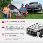 Cobra PRO 2500W Professional Grade Power Inverter, Portable – 2500-Watt Car Charger, 4 Grounded AC Outlets, 2 Fast Charge USB Ports and Remote Controller (CPIALCDG1) Compatible