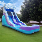 HeroKiddo Ocean Wave 16' Commercial Grade Inflatable Water Slide with Attached Pool and Drainage for Kids and Adults (with Blower), Outdoor Indoor, Birthday Party, Rental Quality, Big Inflatable