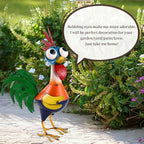 Large Metal Rooster Decor Garden Statue Chicken Yard Art Kitchen Outdoor Decoration Gifts for Women Mom
