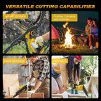 Mini Chainsaw, 6-Inch Electric Chainsaw Cordless, Upgraded 900W Brushless Portable Handheld Small Chain Saw with Auto Chain Regulator & Auto Oiler for Wood Cutting/TreeTrimming/Courtyard Garden