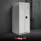 FireKing Platinum Flammable Safety Cabinet, Lab Chemicals Flammable Storage Cabinet, 60 Gallon Steel Safety Cabinets with Manual Door for Commercial, Industrial & Home Use, 34" x 34" x 65"