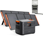 Jackery HomePower 3000 Portable Power Station and Transfer Switch with 2x 200W Solar Panels, 3600W (Surge 7200W) Output, 3072Wh LFP Battery Solar Generator for Essential Home Backup, Emergencies