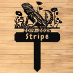 Custom Lizard Grave Marker,Personalized Pet Gecko Memorial Garden Stake,Pet Memorial Gift,Remembrance Stake,Loss of Lizard Gecko Iguana,Sympathy Sign Lizard 14inch
