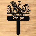 Custom Lizard Grave Marker,Personalized Pet Gecko Memorial Garden Stake,Pet Memorial Gift,Remembrance Stake,Loss of Lizard Gecko Iguana,Sympathy Sign Lizard 16inch