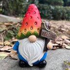 Strawberry Gnome Garden Decor Statue Cute Outdoor Statue Ideal Gnome Decoration Gift for Gardens, Patios, and Lawns