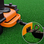 Universal Zero Turn Lawn Mower Trailer Hitch 5 Inch Heavy Duty Steel - Including Installation Hardware (Black)