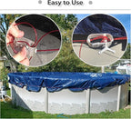 Pool Cover Cable and Winch - 100ft Pool Cover Cable and Aluminum Spring Loaded Ratchet for Securing Above Ground Swimming Pool Winter Covers