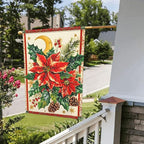 Christmas Garden Flag Vertical Double Sided Outdoor Yard Flags 12.5x18 Inch Burlap Banners for House Lawn