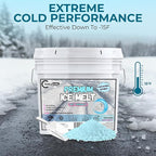 Ice Melt for Snow Pet Friendly - Fast Acting Magnesium Chloride Ice Melt Salt, Snow Salt 30lb Bucket with Scoop