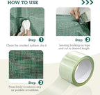 EAGLE PEAK Greenhouse Cover Repair Tape 2''x15' Heavy Duty 18.9 mil Reinforced Ultra High Performance Acrylic Adhesive Weather Resistant Tape for PE Polyethylene Greenhouse Covers and Film, Clear