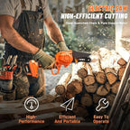 Mini Chainsaw, 4 inch Mini Chainsaw Cordless, Small Hand held Electric Power Chain Saw Battery Powered Operated, Household and Garden for Tree Trimming Wood Cutting, Gifts for Father Husband Men