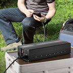 VEVOR Modified Sine Wave Inverter, 3000Watt Power Inverter DC 12V to AC 120V LCD Display with 3 AC Outlets 2 USB Port 1 Type-C Port 10 Spare Fuses, for Large Household Equipment, CE FCC Certified